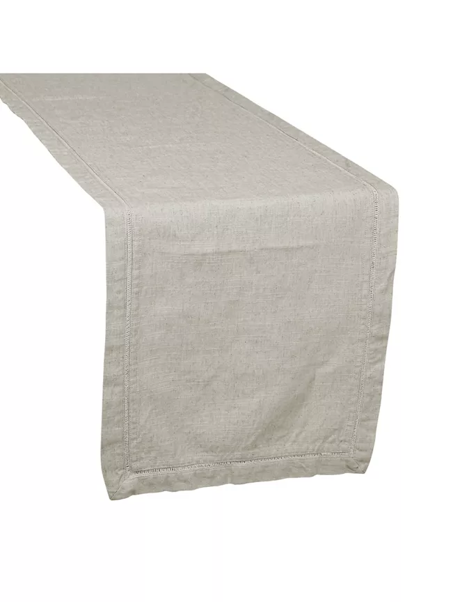 At Home with Stacey Solomon Natural Linen Runner