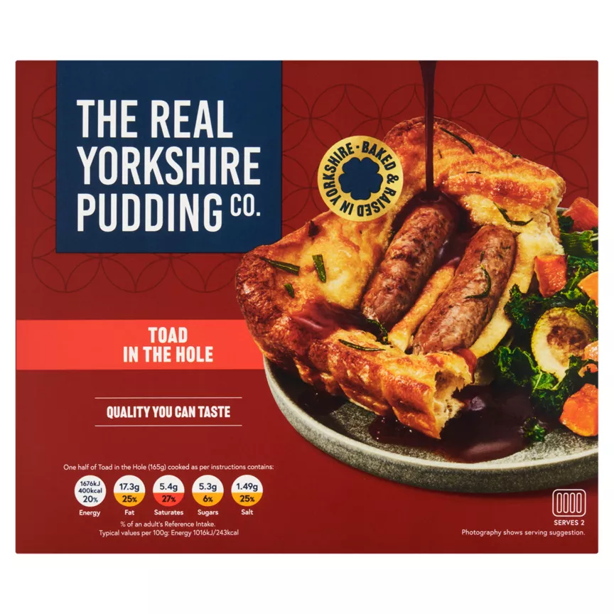 The Real Yorkshire Pudding Co. Toad in the Hole 350g