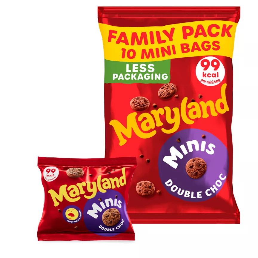 Maryland Cookies Minis Double Choc 10 Mini Bags