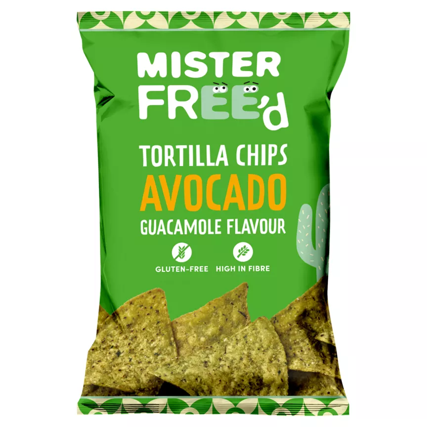 Mister Free'd Tortilla Chips Avocado Guacamole Flavour 135g