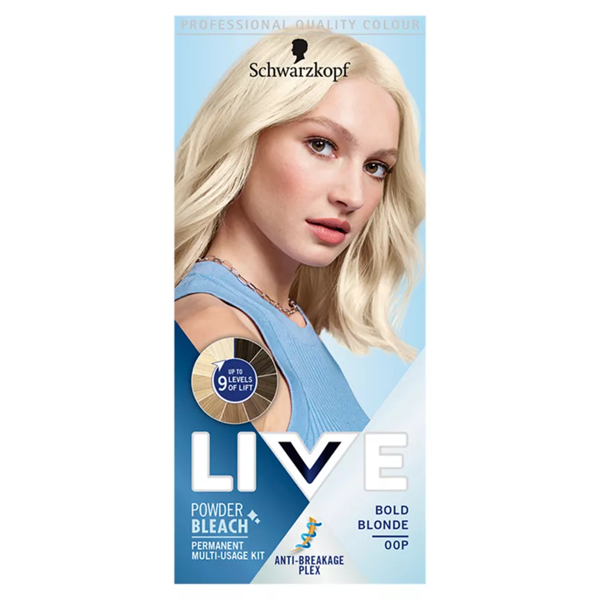 Schwarzkopf Live Bold Blonde Powder Bleach Permanent Multi-Usage Kit