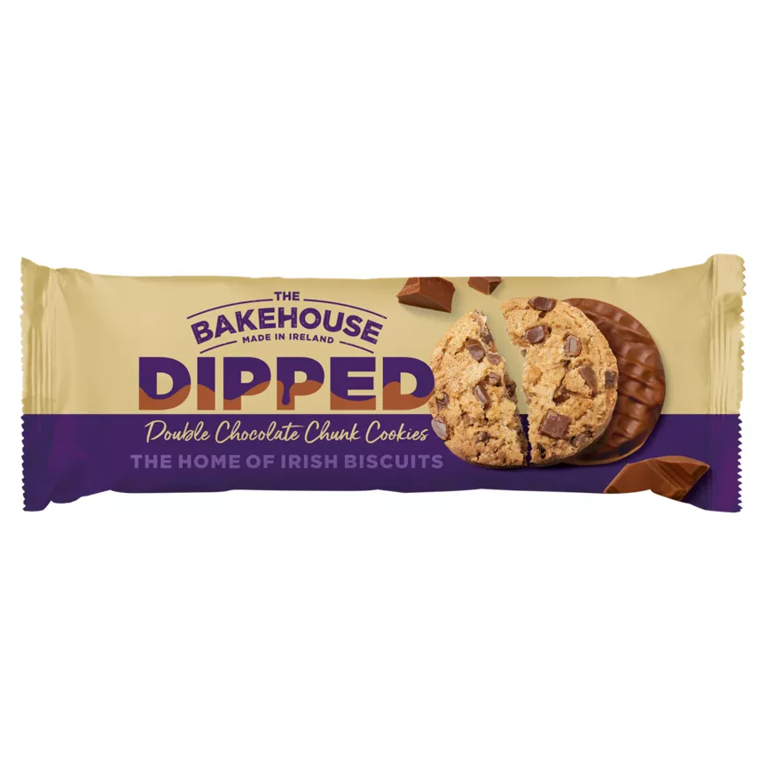 The Bakehouse Dipped Double Chocolate Chunk Cookies 230g