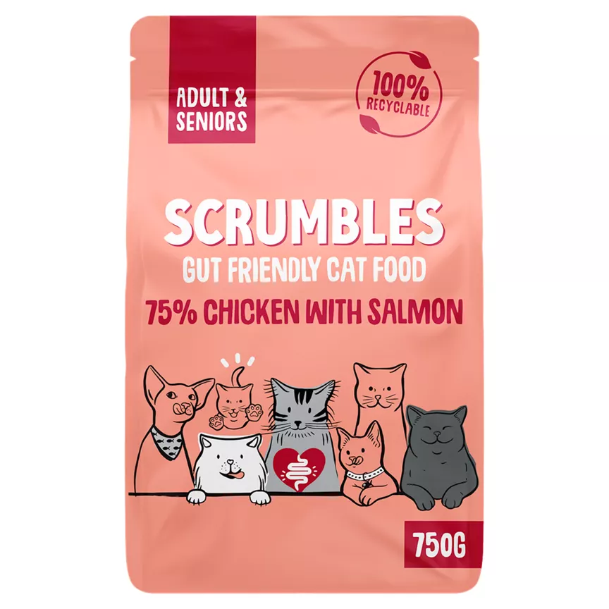 Scrumbles Adults & Seniors 75% Salmon & Chicken 750g