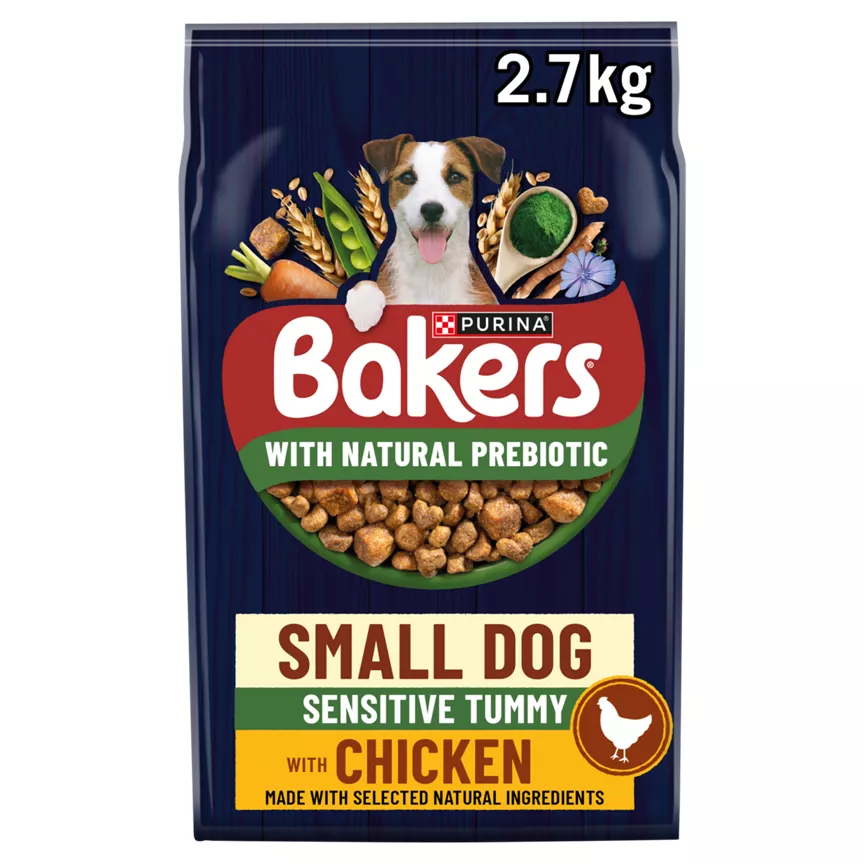 Bakers Superfoods Small Dog Sensitive Tummy Chicken Dry Dog Food 2.7kg