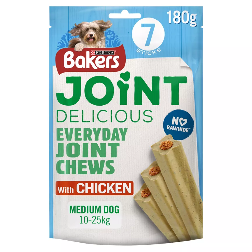 Bakers Joint Delicious Adult Medium Dog Treat with Chicken 7 Sticks 180g