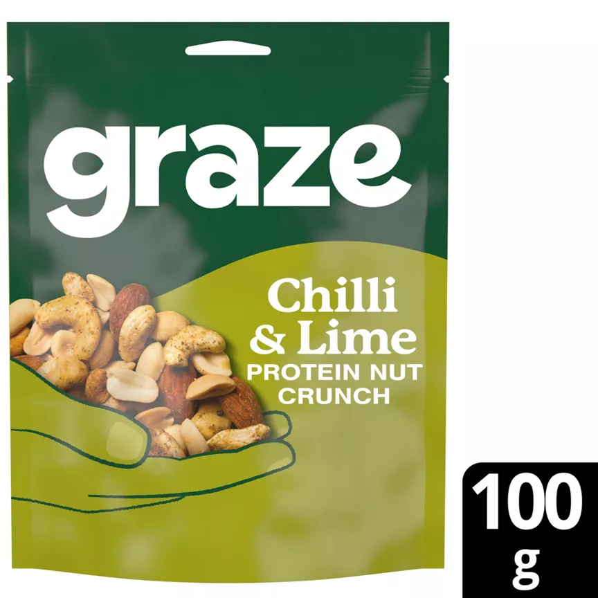 Graze Crunch Snacks Chilli & Lime 100g