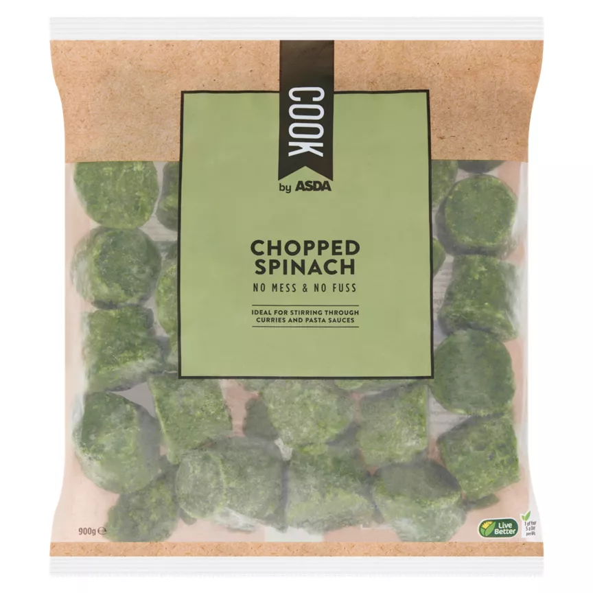 COOK by ASDA Chopped Spinach 900g