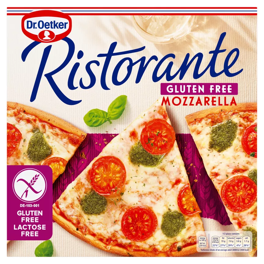 Dr. Oetker Ristorante Gluten Free Mozzarella Cheese Pizza 370g