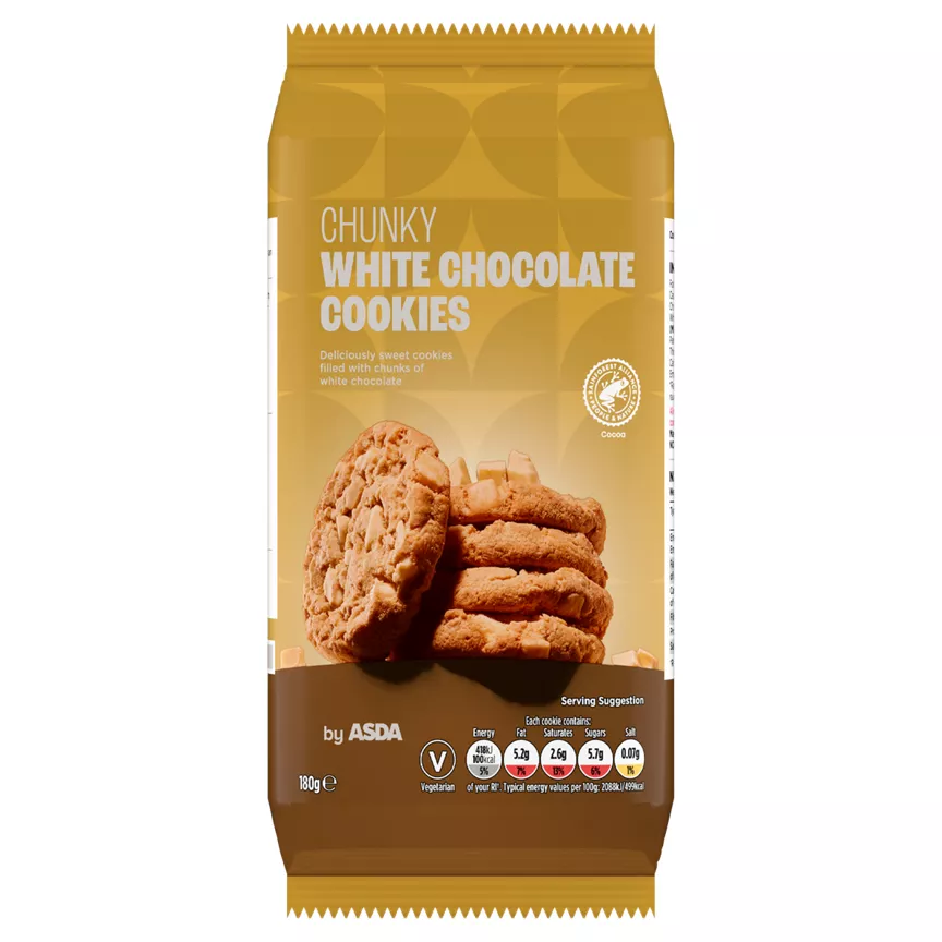 ASDA Chunky White Chocolate Cookies 180g