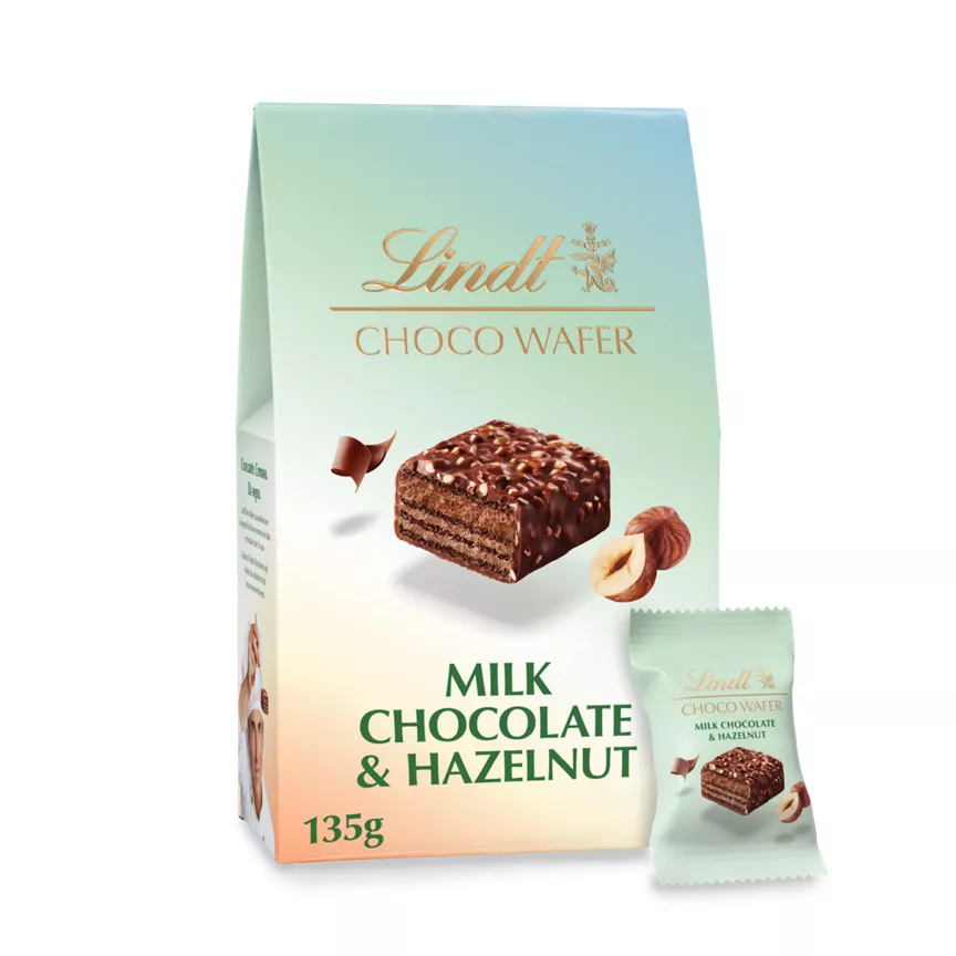 Lindt Choco Wafer Milk Chocolate & Hazelnut Sharing Box 135g