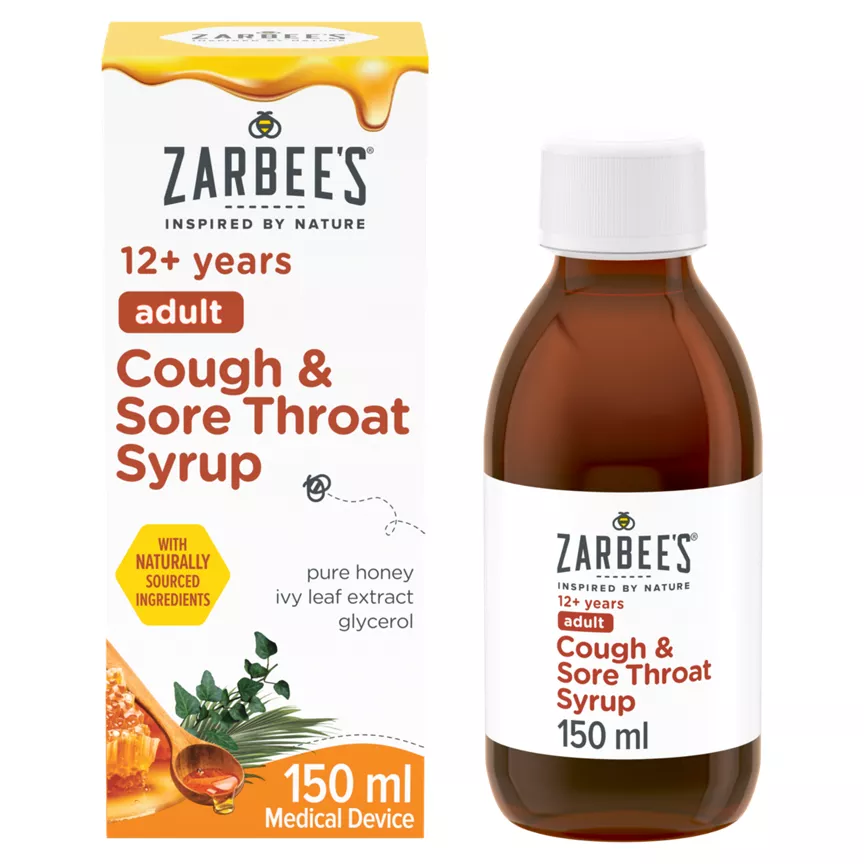 Zarbee's Adult Cough & Sore Throat Syrup 150ml