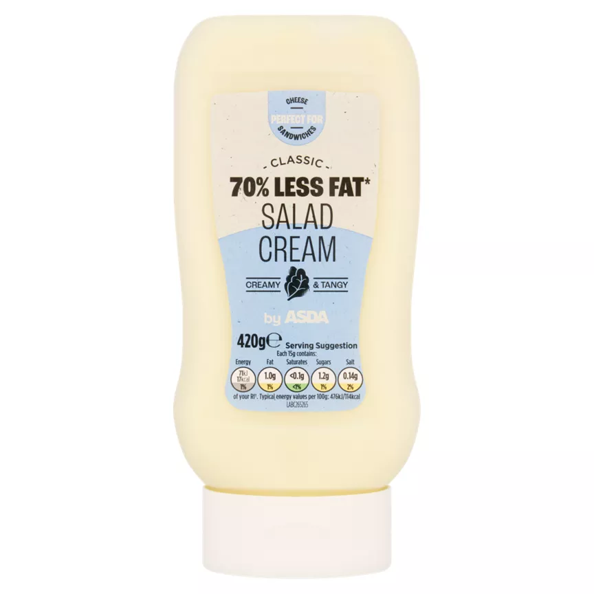 ASDA Classic 70% Less Fat Salad Cream 420g