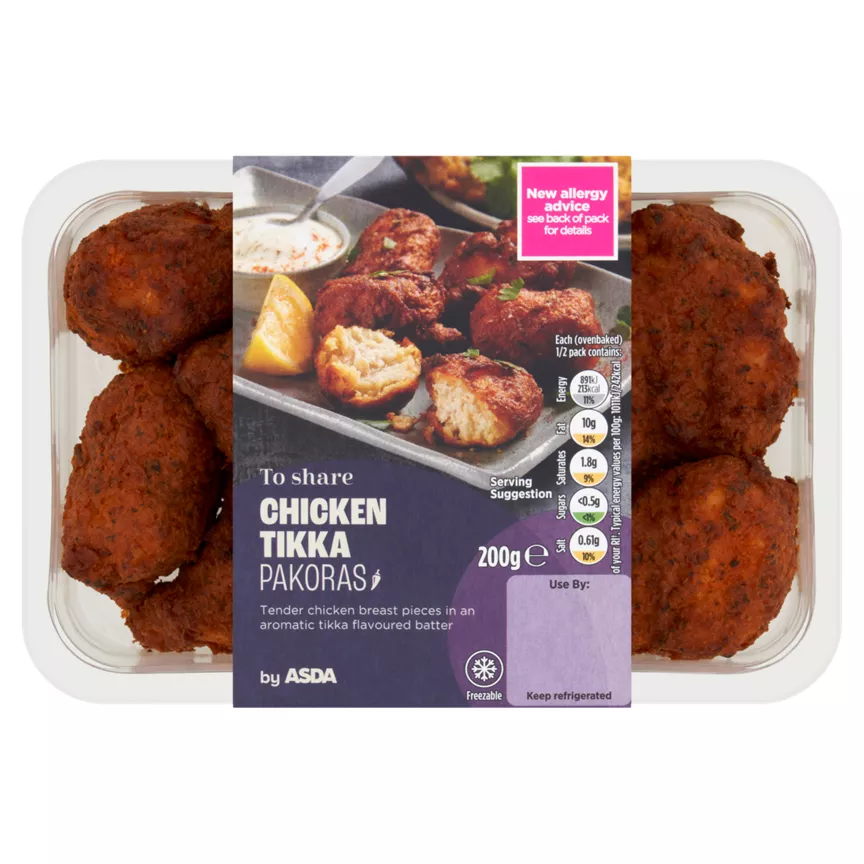 ASDA To Share Chicken Tikka Pakoras 200g