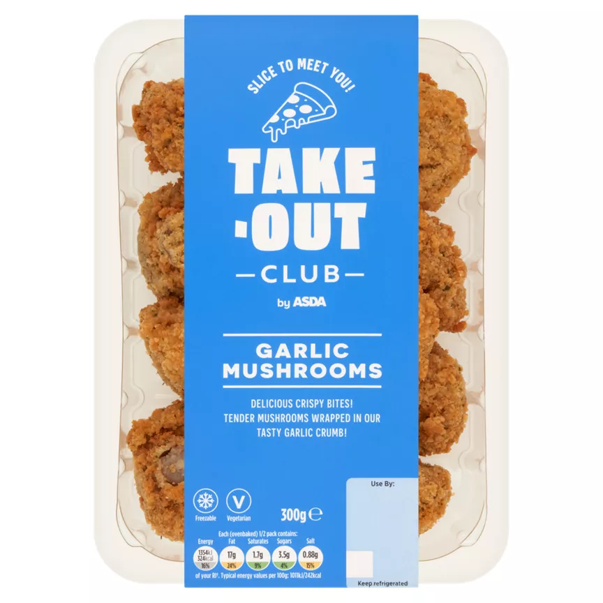Takeout Club by ASDA Garlic Mushrooms 300g