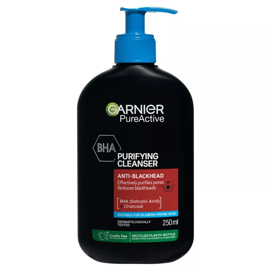 Garnier Pure Active BHA (Salicylic Acid) + Charcoal Daily Face Cleanser