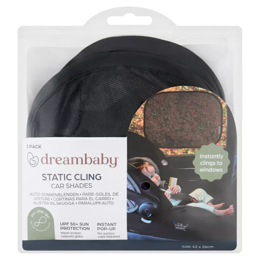 Dreambaby 2 Static Cling Car Shades
