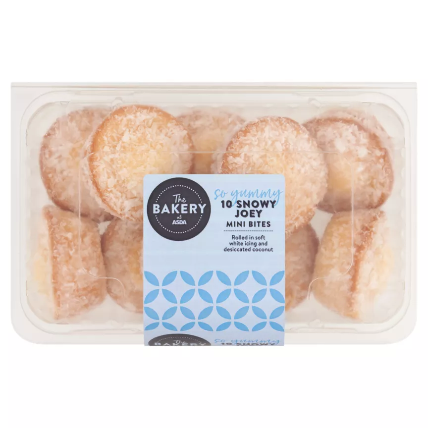 The BAKERY at ASDA 10 Snowy Joey Mini Bites 240g