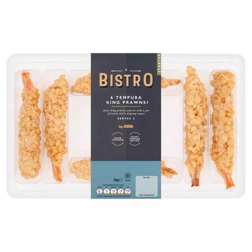 Bistro by ASDA 6 Tempura King Prawns 150g