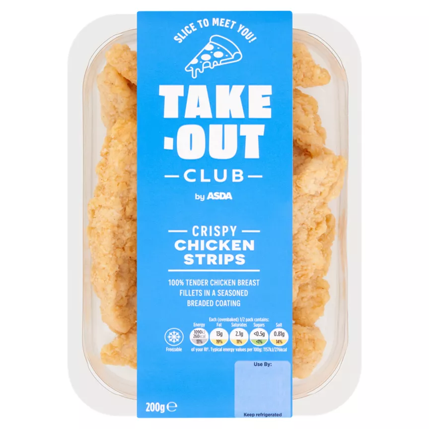 Takeout Club by ASDA Crispy Chicken Strips 200g