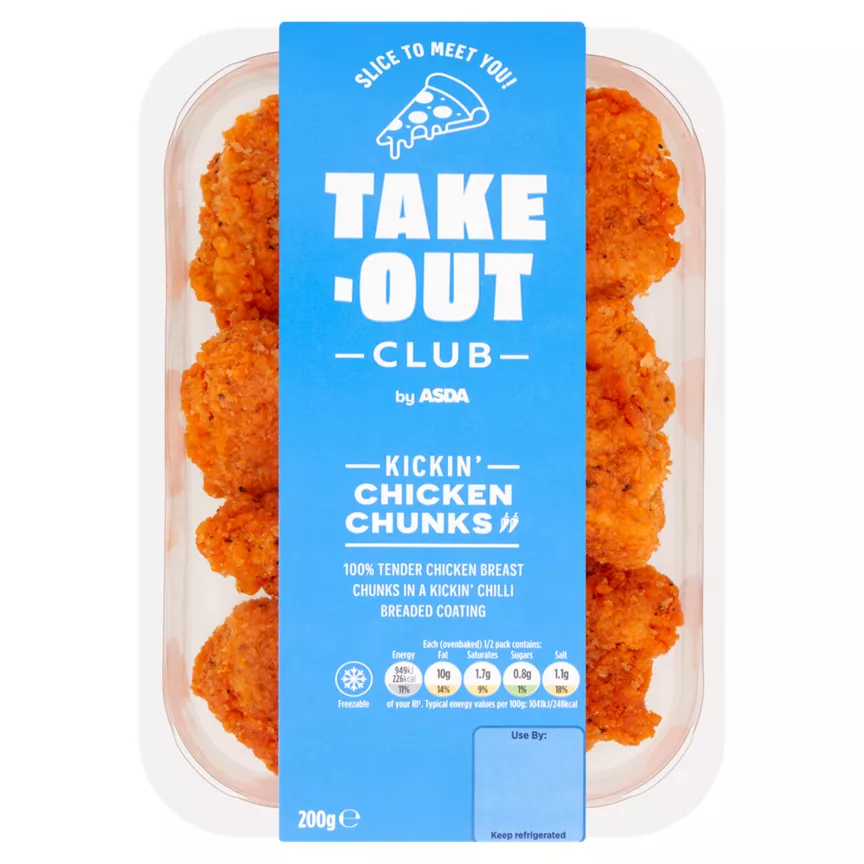 Takeout Club by ASDA Kickin' Chicken Chunks 200g