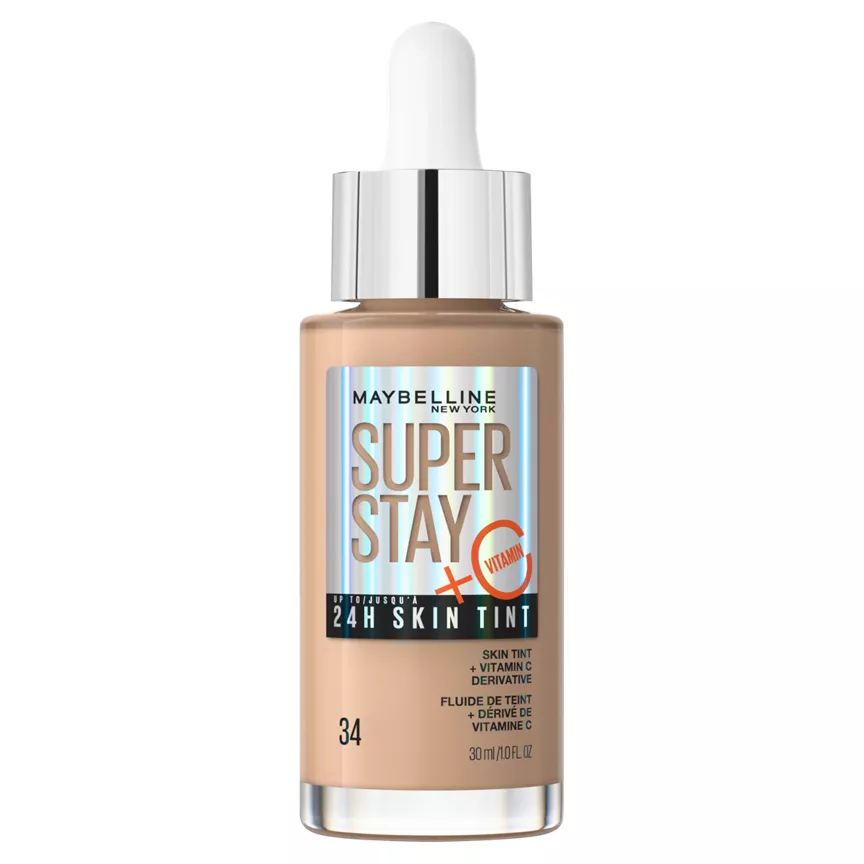 Maybelline Super Stay up to 24H Skin Tint Foundation + Vitamin C - Shade 34