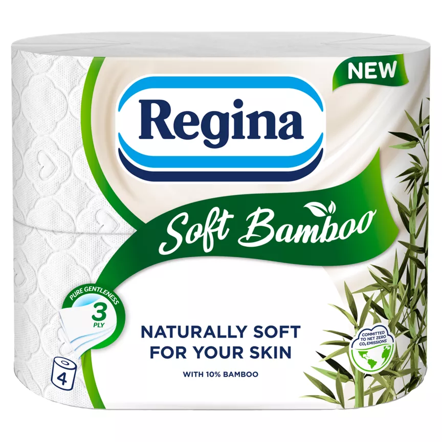 Regina Soft Bamboo Toilet Paper 4 Rolls