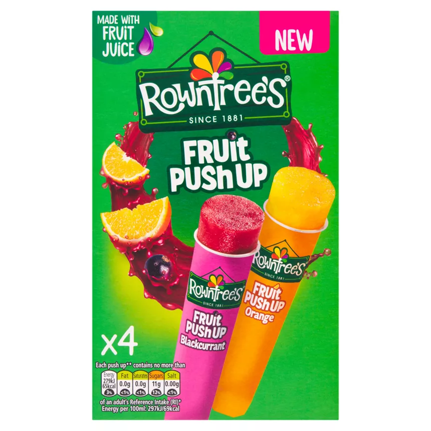 Rowntree's Fruit Push Up 4 x 90ml (360ml)