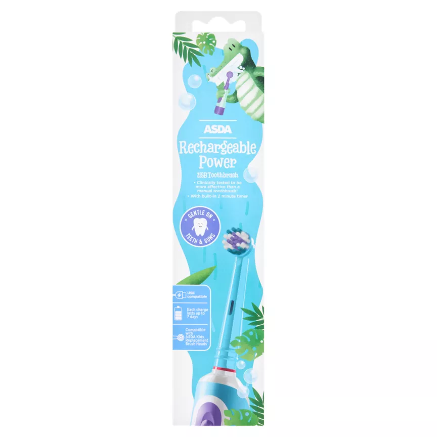 ASDA Rechargeable Power USB Toothbrush