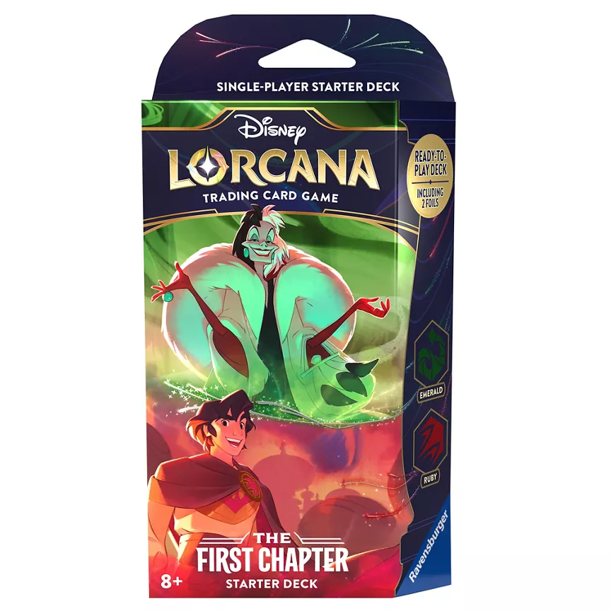 Disney Lorcana Trading Card Game - Starter Deck Emerald & Ruby