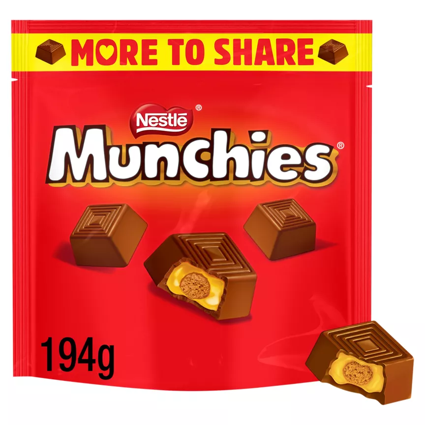 Munchies Munchies Milk Chocolate & Caramel Sharing Bag 194g