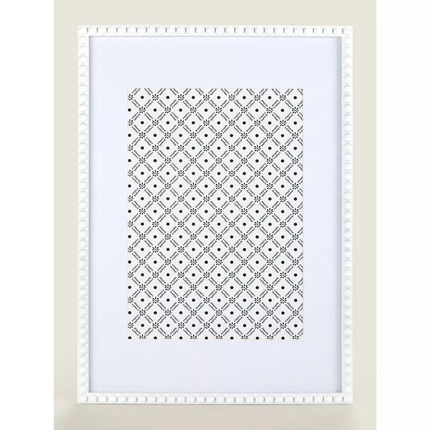 George Home White A4 Injection Beaded Frame
