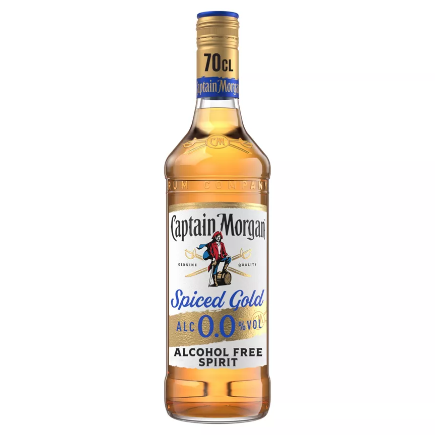Captain Morgan Spiced Gold 0.0% Alcohol Free Spirit 70cl Bottle