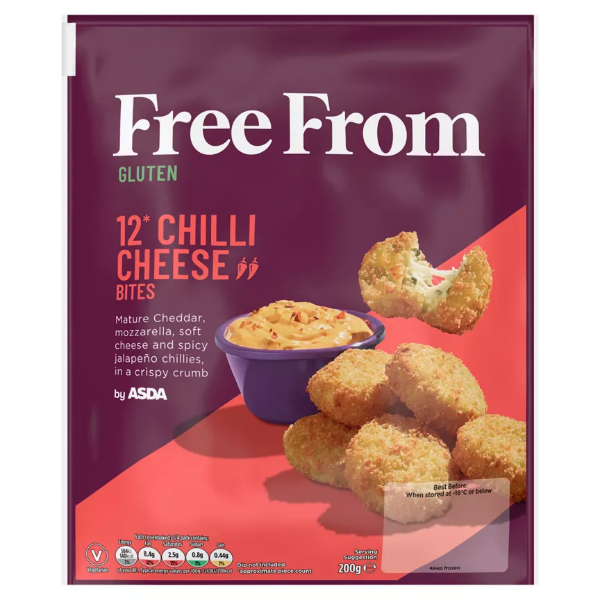 Free From by Asda 12 Chilli Cheese Bites 200g