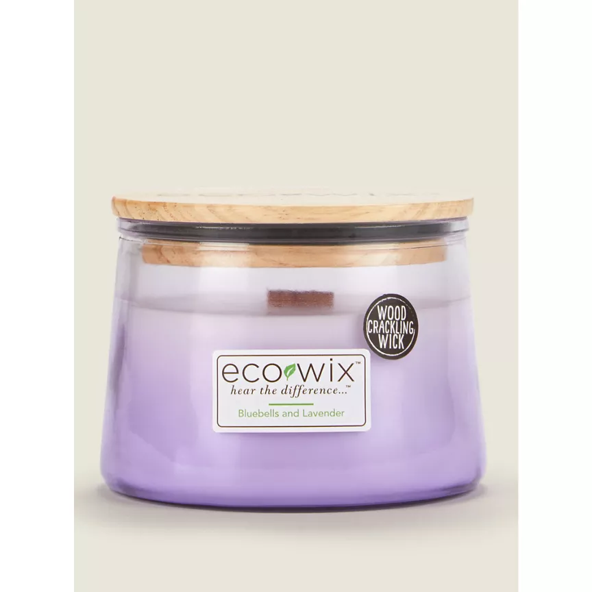 Eco Wix Ombre Bluebells and Lavender Large Jar Candle