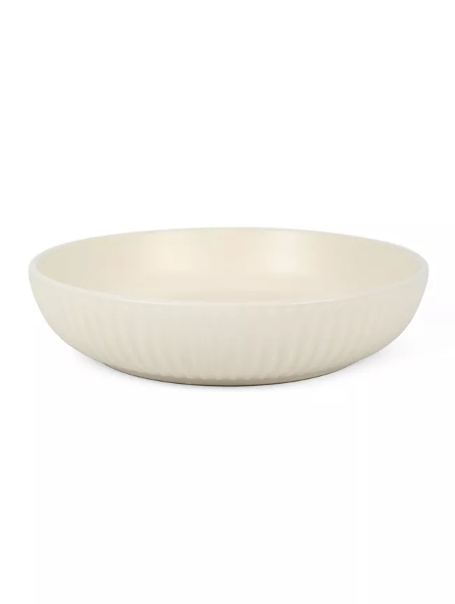 George Home Wide Rib Natural Pasta Bowl