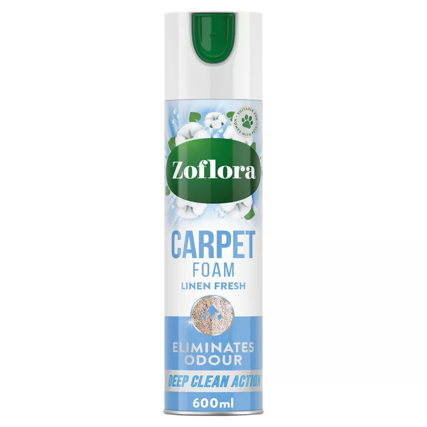 Zoflora Carpet Fresh & Care Foam Linen Fresh 600ml