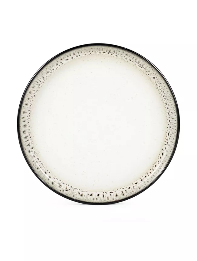 George Home Black Reactive Glaze Dinner Plate