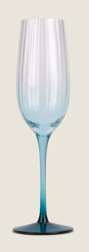 George Home Blue Ombre Champagne Glass