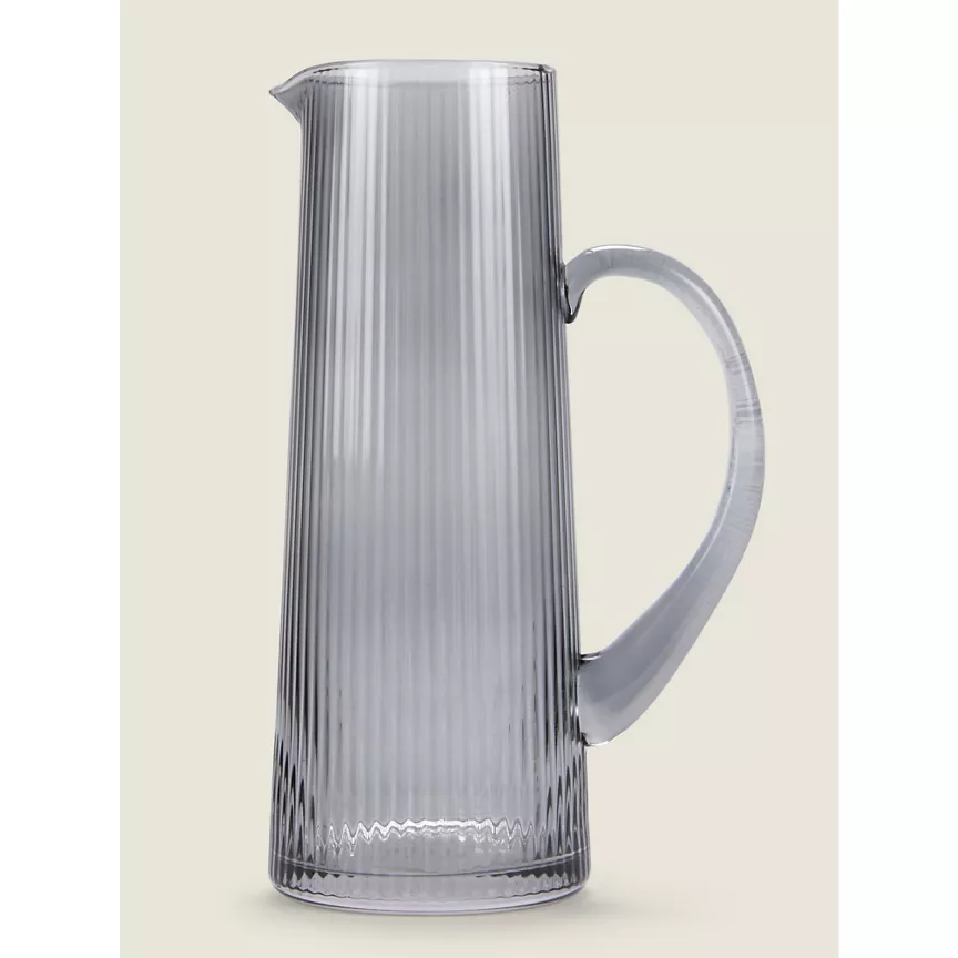 George Home Grey Ribbed Jug