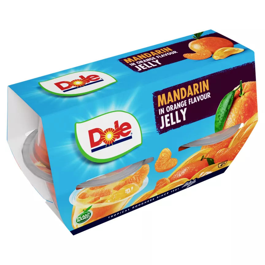 Dole Mandarin in Orange Flavour Jelly 4 x 123g (492g)