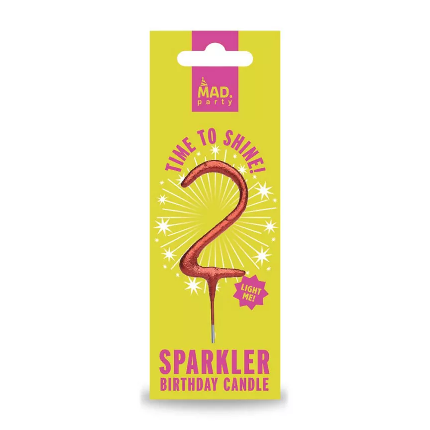 MAD Party Rose Gold Number Sparklers 2