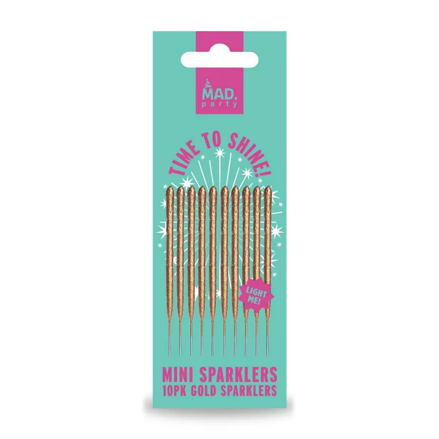 MAD Party Gold Mini Sparklers