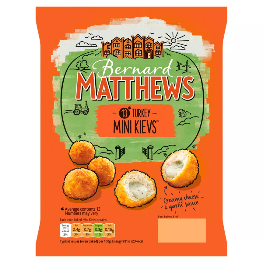 Bernard Matthews 13 Turkey Mini Kievs 295g