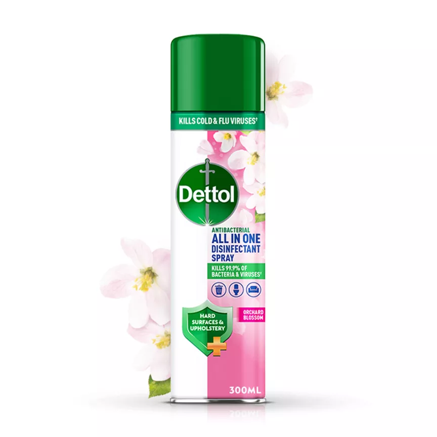 Dettol Antibacterial All in One Disinfectant Spray Orchard Blossom 300ml
