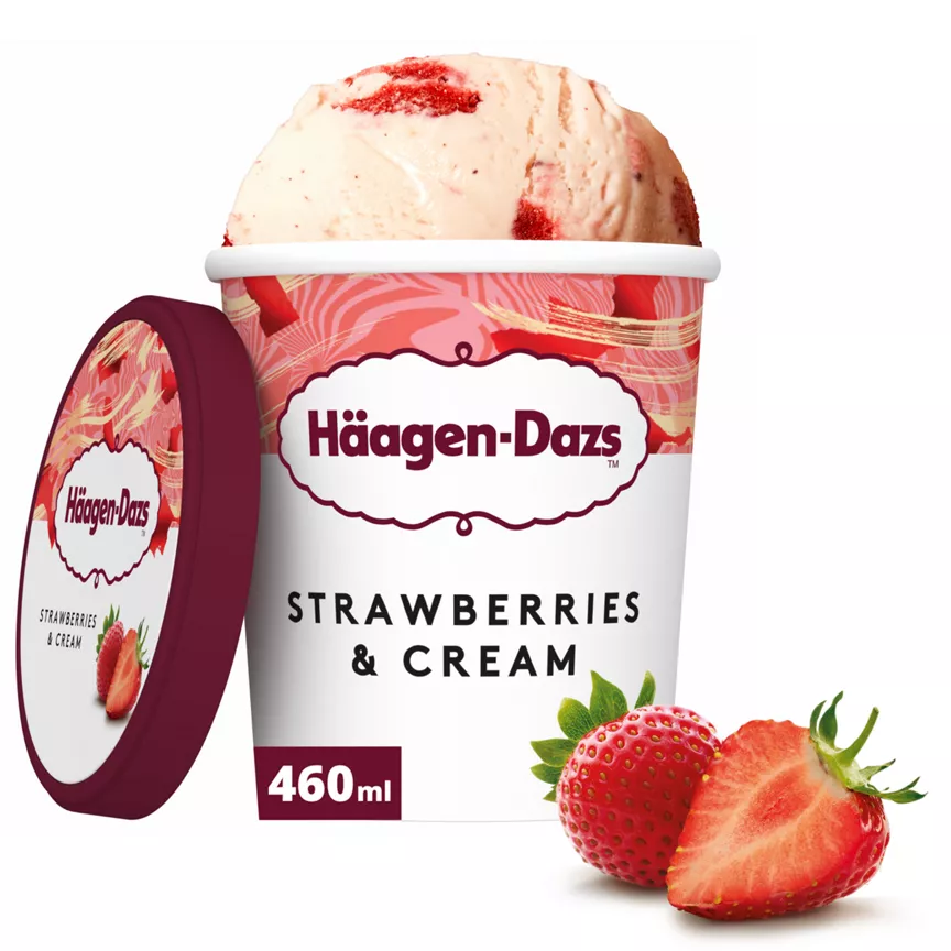 Häagen-Dazs Strawberries & Cream Ice Cream 460ml