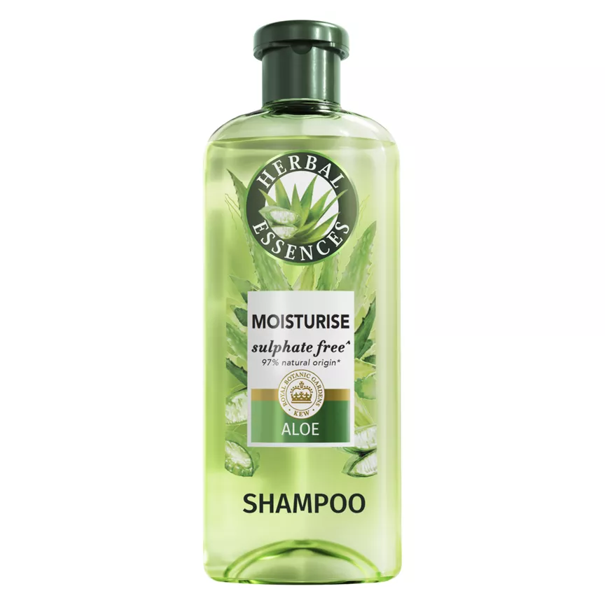 Herbal Essences Aloe Moisturise Shampoo 350ml to Hydrate and Nourish Very Dry Hair