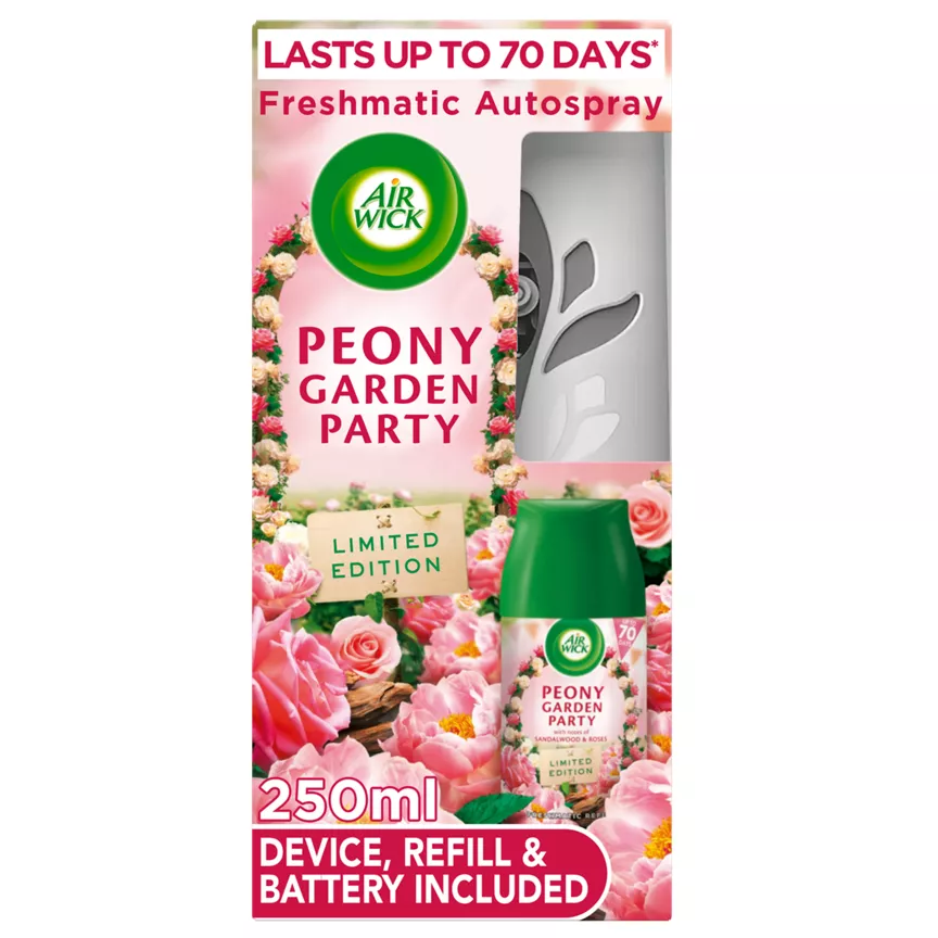 Air Wick Peony Garden Party Freshmatic Autospray 250ml Lasts up to 70 days