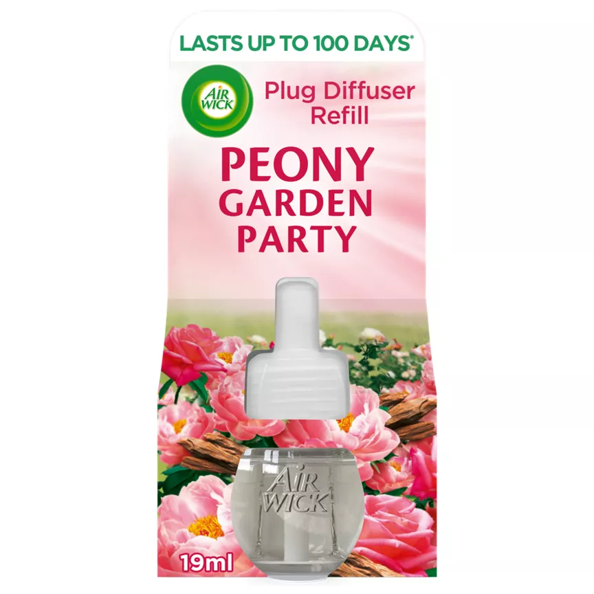 Air Wick Peony Garden Party Electrical Plug In Single Refill 19ml Lasts up to 100 days