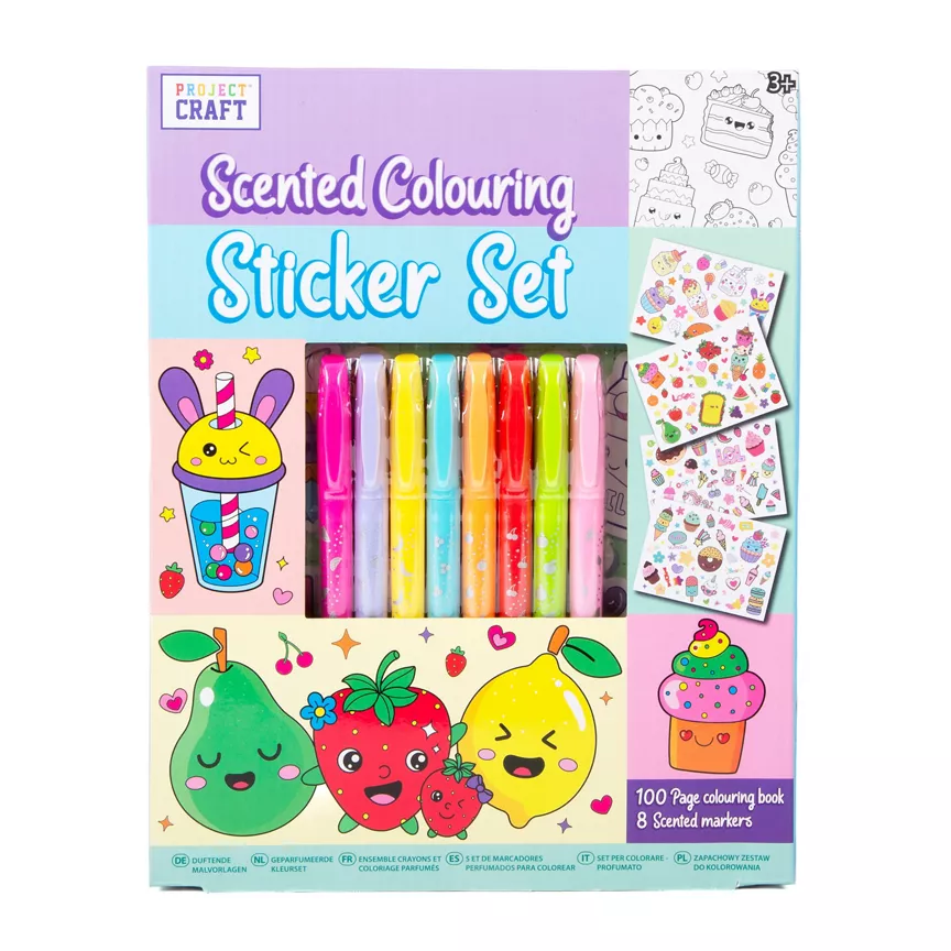 RMS Scented Colouring Sticker Set
