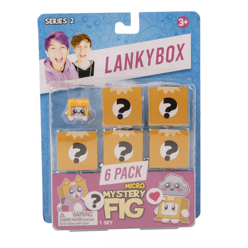 Lankybox Mystery Micro Figures 6 Pack (Styles May Vary)